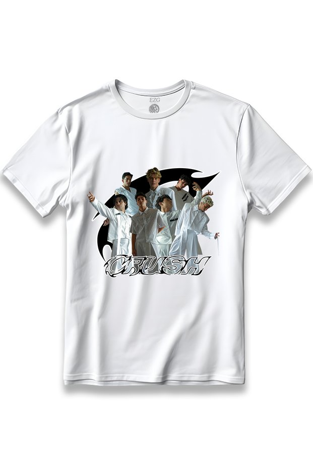 Crush Boyband Group Crush! Printed T-Shirt Unisex 100% Cotton Breathable Thick Fabric T-Shirt