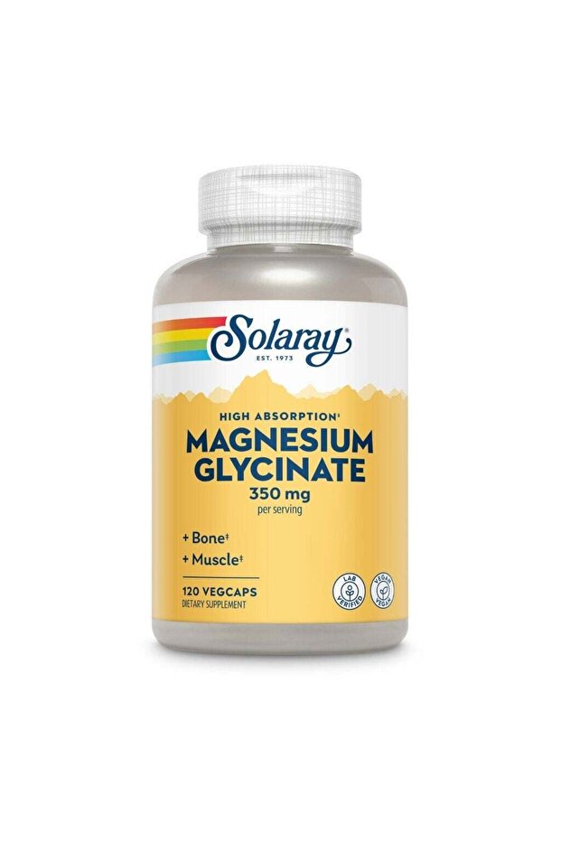 Magnesium Glycinate 350mg, Stress Support - 120 Capsules