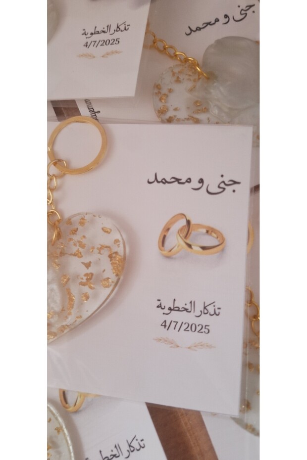 10 Pieces Gift Keychains for Wedding,Engagement, Wedding Invitations, Event Gifts