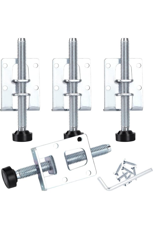 4-piece heavy-duty adjustable leveling feet, 100mm heavy-duty leveling feet with nuts, adjustable feet, suitable for furniture and tables.
