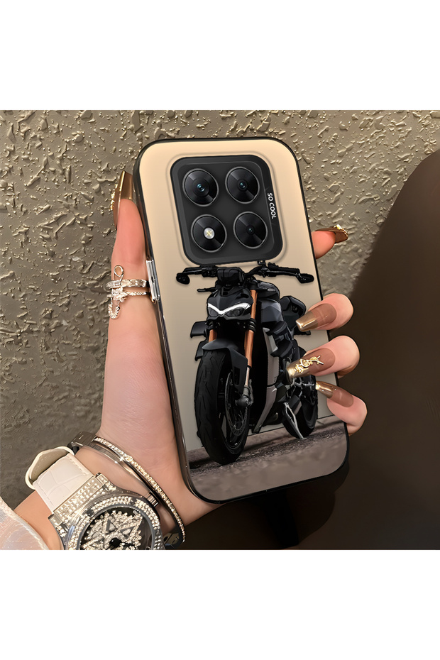 Poco X7 Compatible Cool Sport Motorcycle Printed Matte Quality Soft Silicone Case