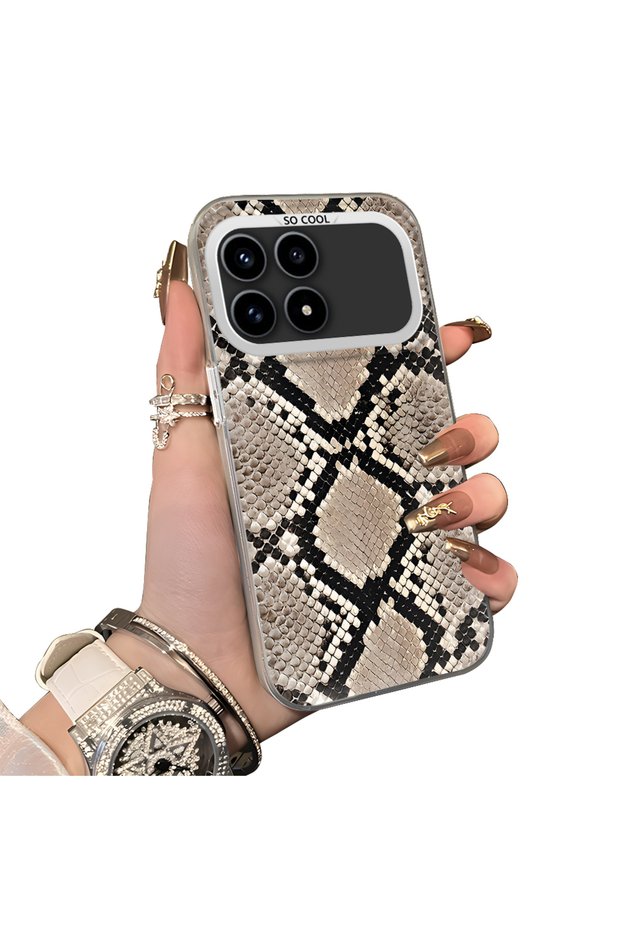 Xiaomi Poco F8 Pro 5g Compatible Hard Acrylic Back Silicone Edge Lens Protection Case