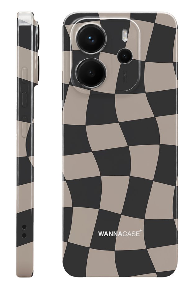 Xiaomi Redmi Note 14 Checkmate Classic Essential Slim Full Coverage Glossy Print Camera Protected Hard Phone Case