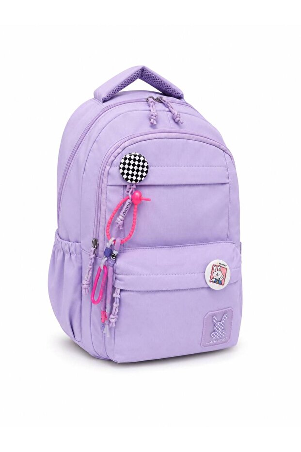 Water Resistant Five Compartment Trendy Fabric School and Daily Backpack Travel Bag