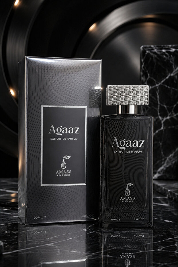 Agaaz Extrait De Parfum 100ml – Long-Lasting Luxury Fragrance with Dark Masculine Scent Profile, Natural Spray, Made in UAE