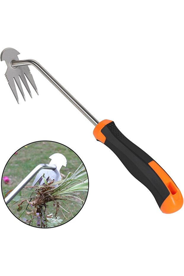 Garden weeding hoe - rubber handle