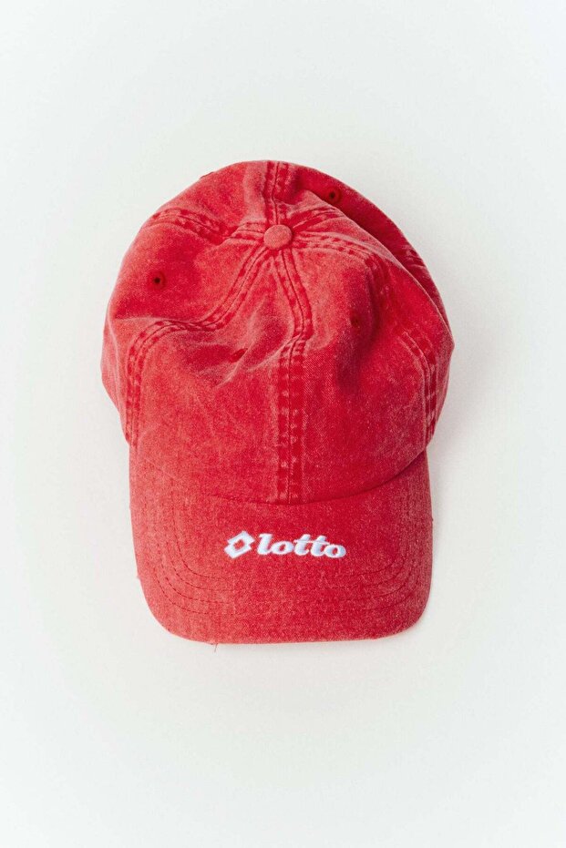 Embroidered-motif cotton twill cap