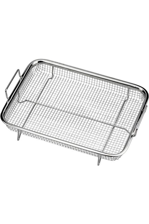 Barbecue tool set - Stainless Steel Barbecue Basket, Outdoor Griddle Plate 30x22x5.5cm