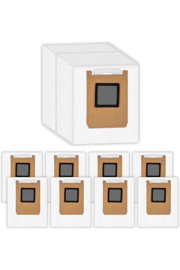 10-pack replacement dust bags for Eufy Omni E28/E25/E35 robot vacuum cleaners