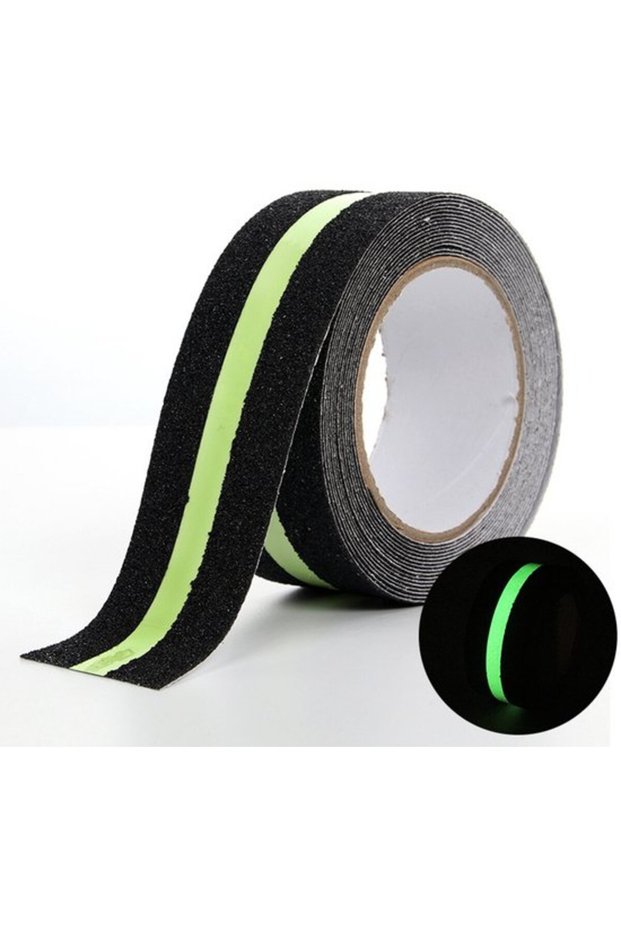 Glow-in-the-Dark Warning Tape - Waterproof Luminous Marking Tape - Indoor and Outdoor Safety Tape - 50mm x 10m
