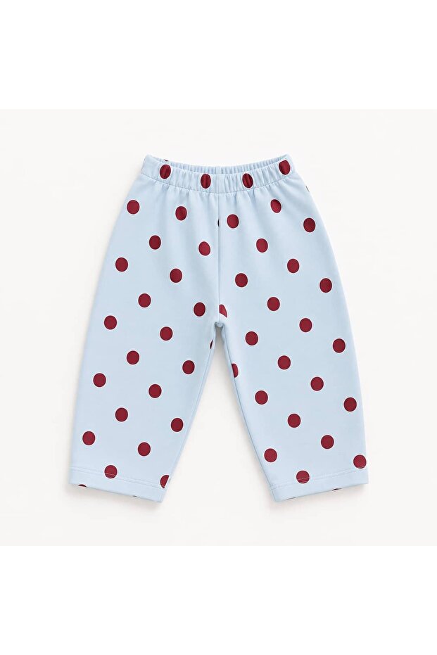 Girl's Polka Dot Shalwar Cut Pants