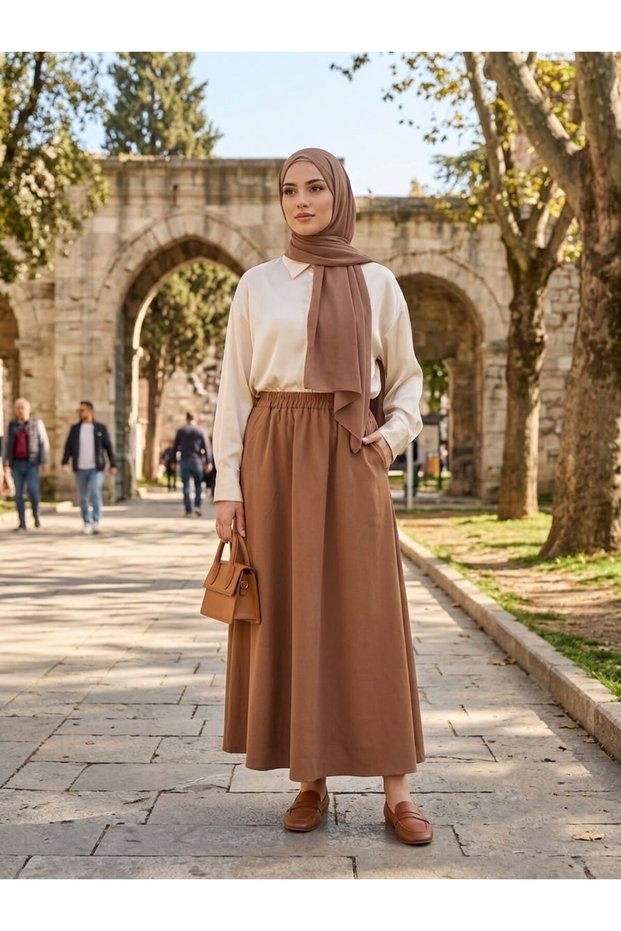 Nova Double Kumaş Etek