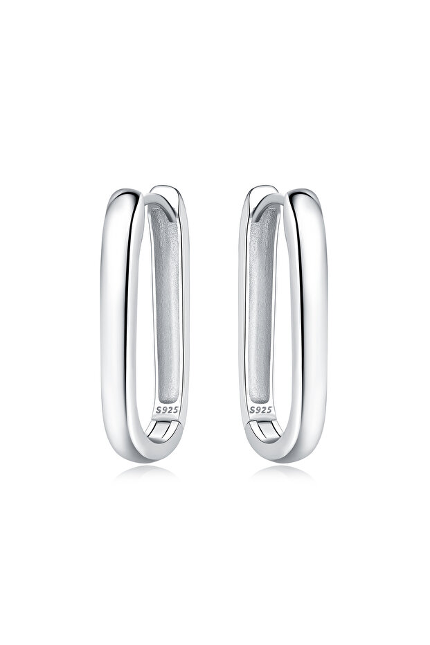 M7E4061-SR 925 Sterling Silver Simple Versatile Earrings Jewelry Versatile Hoop Earrings For Women J