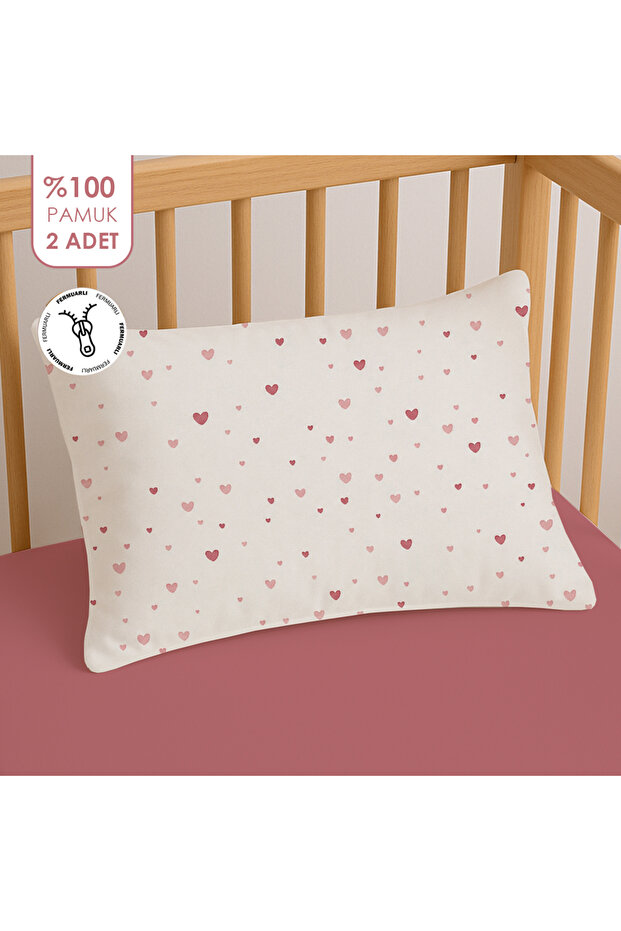 100% Cotton Zippered Baby Pillowcase | 35X45 (2 Pieces)