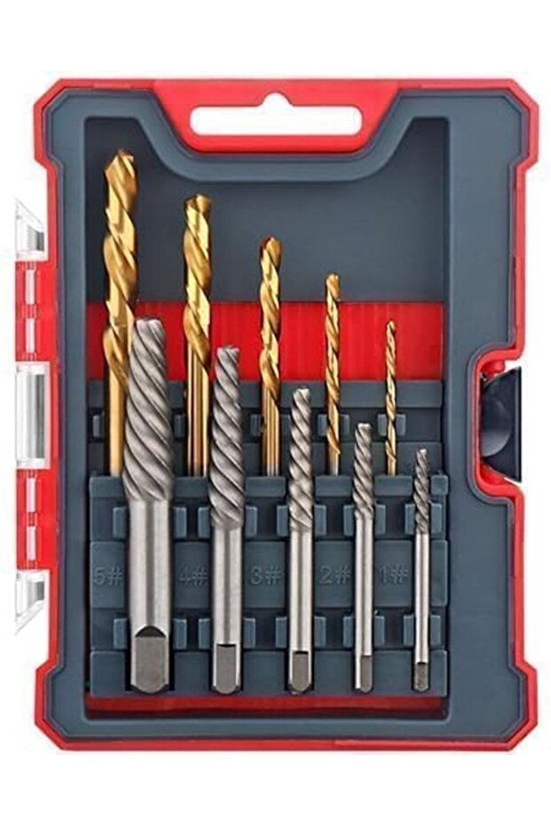 10 broken screw extractors 1-9mm HSS.