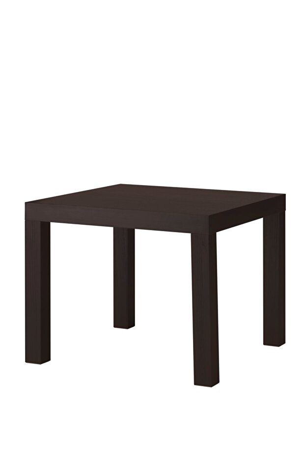 Side table, black-brown, 55x55 cm
