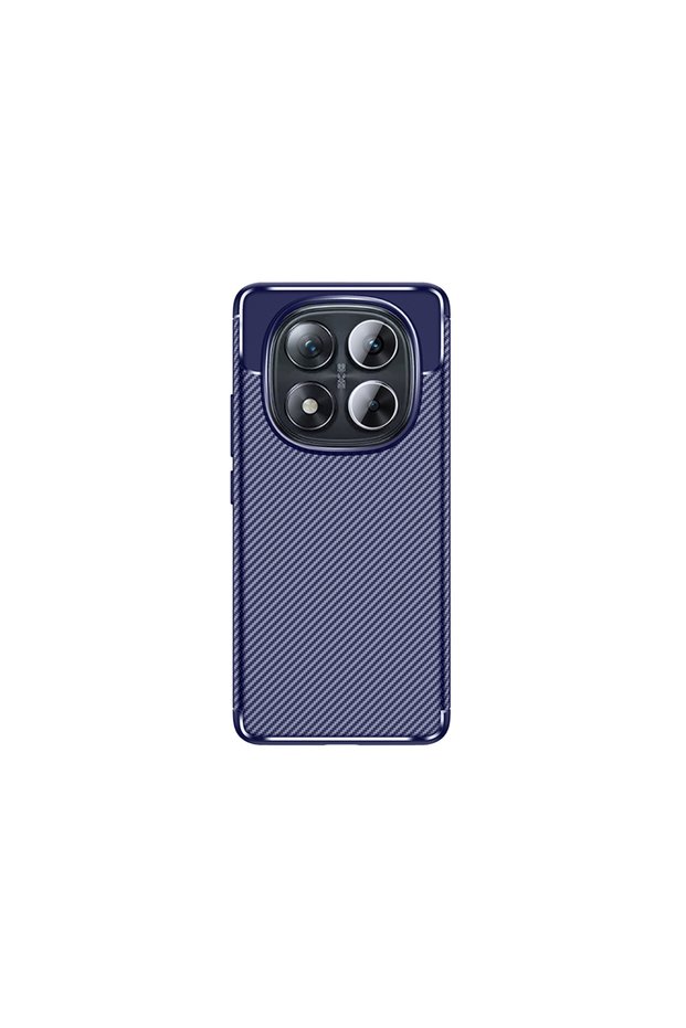 Xiaomi Redmi Note 14 Pro Plus Case Carbon Look Silicone with Camera Protection Ultimate Protection