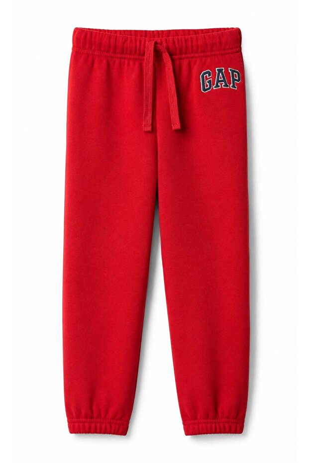 Gap Baby Boy Cotton Jogger Sweatpants with Elastic Waist and Cuffs, Comfortable Fit, Red