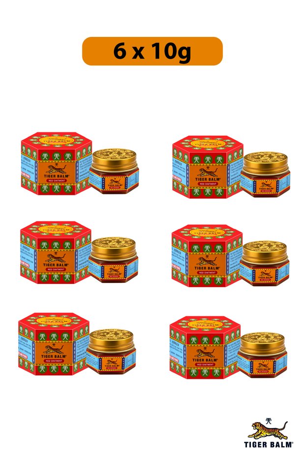 Red Ointment 10g | For Effective Relief From Joint Pain, Back Pain, Body Pain, Knee Pain, Muscular Aches & Sprains | Pack of 6