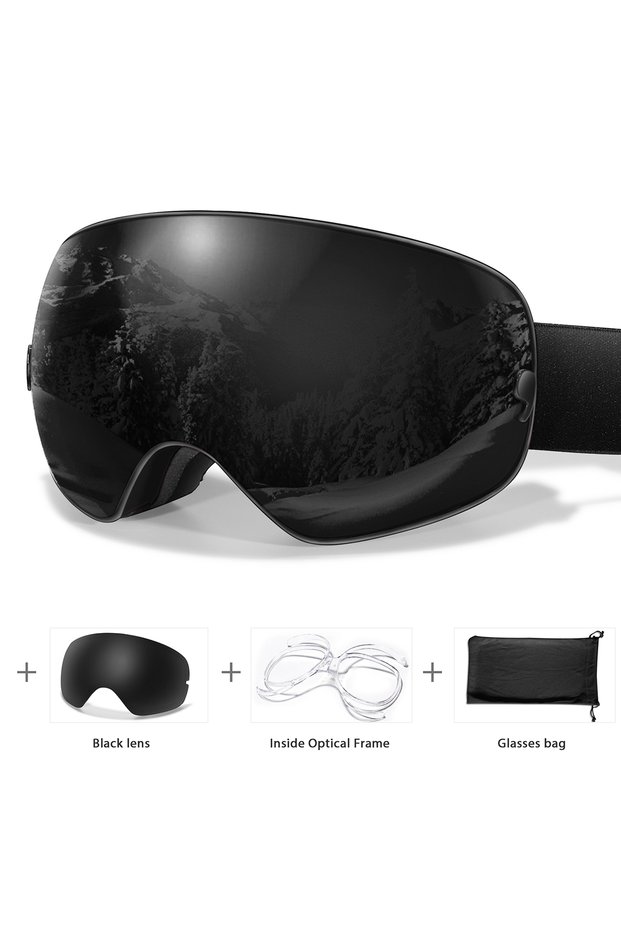 SA1-LS1-OA Men Women Outdoor Sports Ski Goggles Anti-fog Snowboarding Snowmobile Glasses UV400 Charn