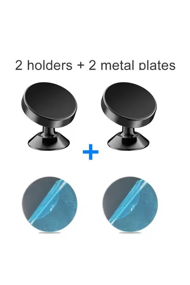 2PCS Black-B Magnetic Car Phone Holder Magnet Mount Bracket Stick on Car Dashboard Wall Mobile Cell