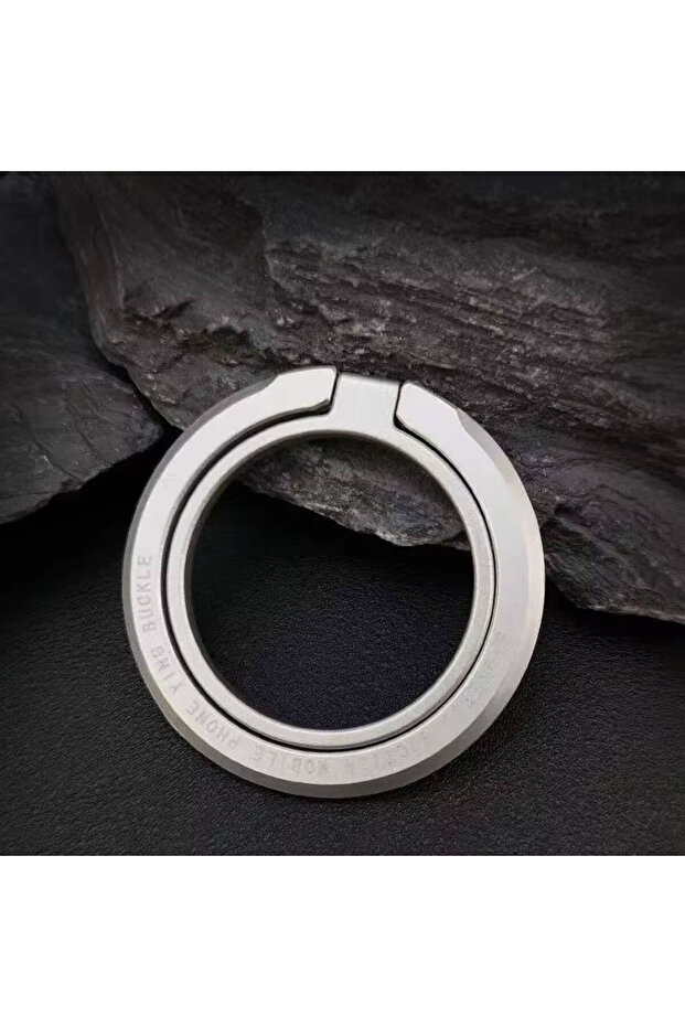 Silver Magnetic Phone Holder For Magsafe Finger Ring Stand Magnet Grip Mount For iPhone 17 16 15 14