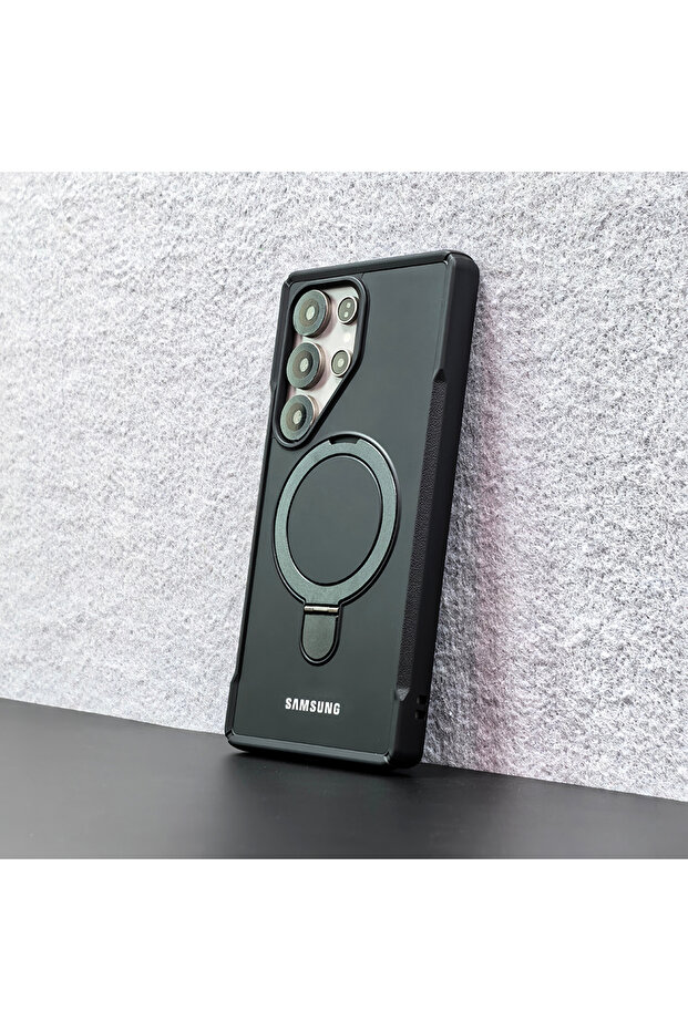 SAMSUNG Galaxy S26 Black Magnetic Ring Holder Case For S26 S25 S24 S23 Ultra Plus Edge A 07 56 36