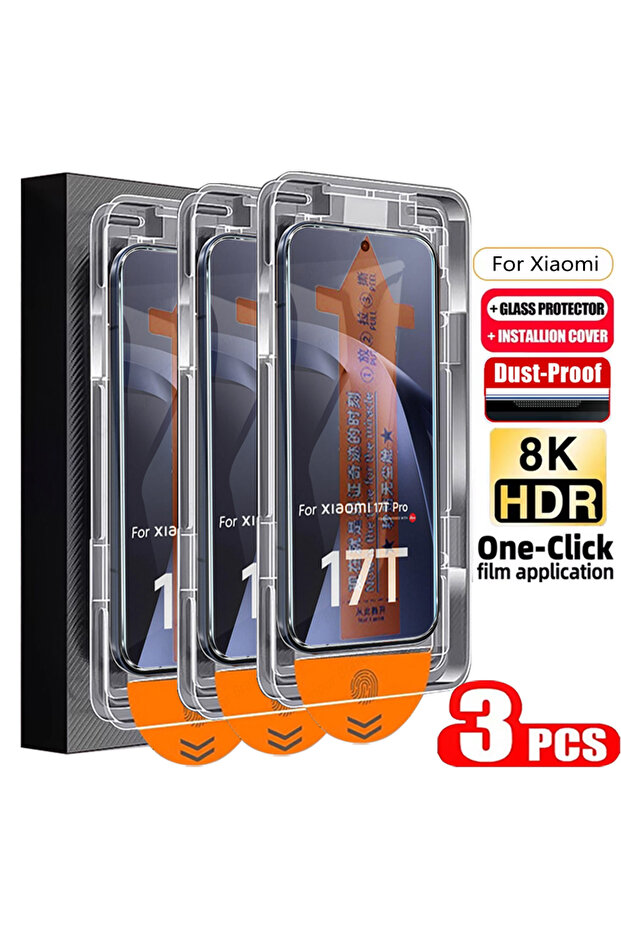 xiaomi 14T pro 3 Pieces 3Pcs Dust Free Screen Protector For Xioami 17T 14T Tempered Glass For Xiaomi