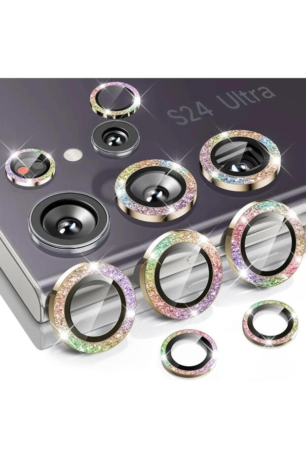 Galaxy S25 Ultra Rainbow Diamond Glitter Lens Glass For S25 Ultra Plus HD Ziai Camera Protector Fo