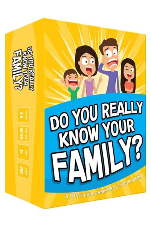 Do You Really Know Your Family? Family Party Board Game Cards, This Entertaining Family Game Is Full With Challenges And Conversation Starters, 200 Card, Time 30-90 Min