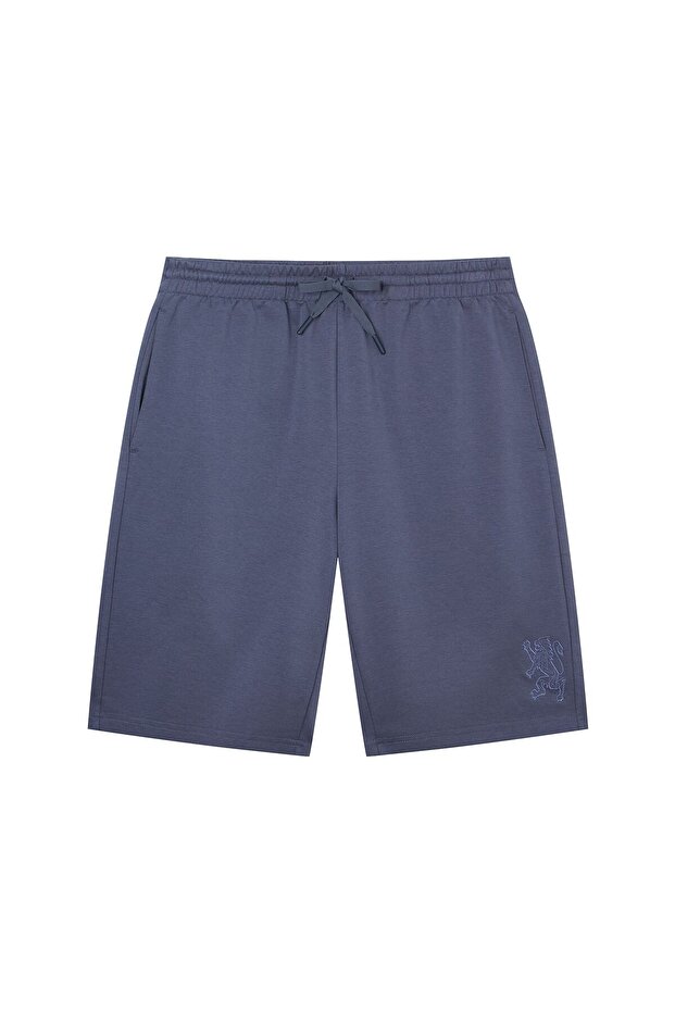 Men Regular Interlock Embroidery Shorts