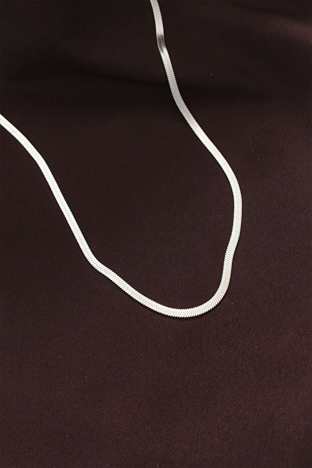 Silver Color 60 cm Italian Chain Women's Necklace // Xd-Bko6229-St