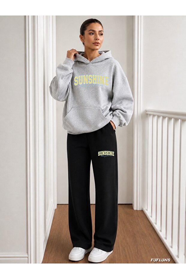 Sunshine Printed Men's Hooded Tracksuit Set