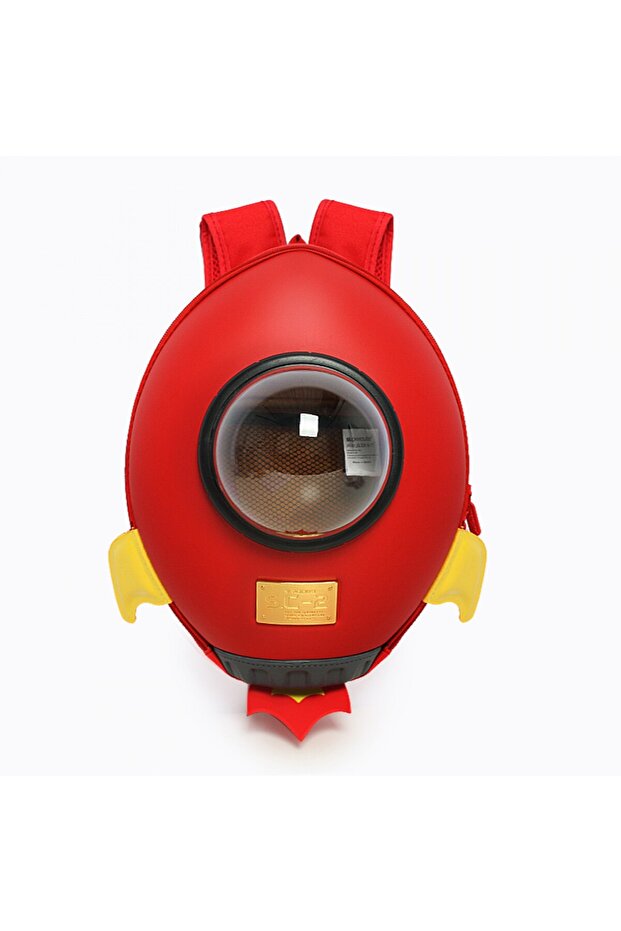 Rocket Kids Backpack 3D Design RED