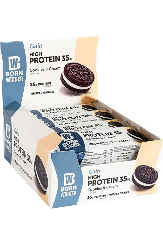 Gain Protein Bar – 12X75 Gr Cookies and Cream