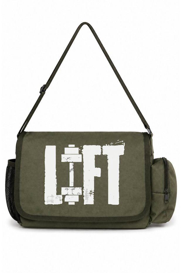 Lift Athlete Bodybuilding Fitness Printed Unisex School, Sports, Office Multi-Purpose Messenger Bag
