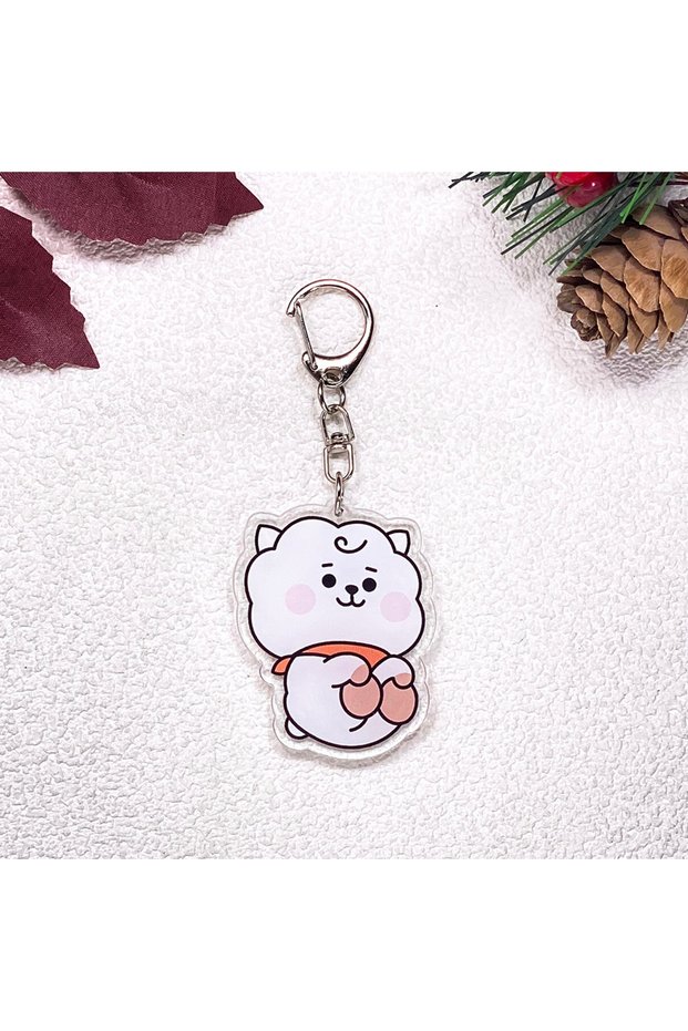 5 cm 1 1/7Pcs Korean K-Pop Fan Boy Band Bangtan Boys Keychain Accessories Acrylic Charms Pendant For