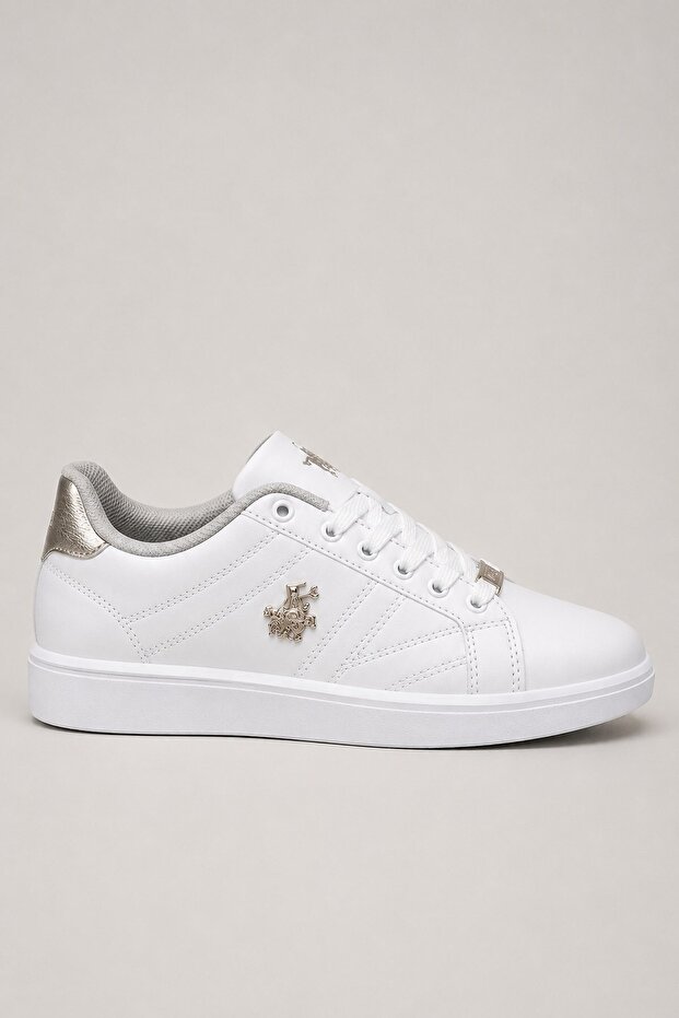 Women's Sneaker Shoes White - Gold