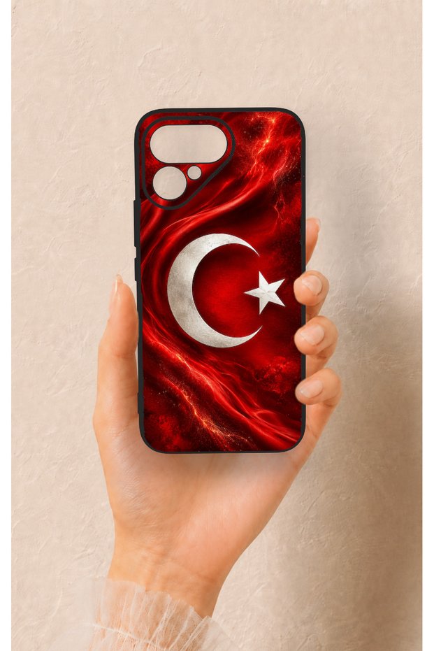 Tecno Pova Curve 2 Compatible Turkish Flag Patterned Silicone Case