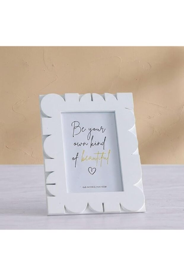 Danube Home Mirabella Photo Frame White 15.5x20.5cm Picture Frame Home Decor
