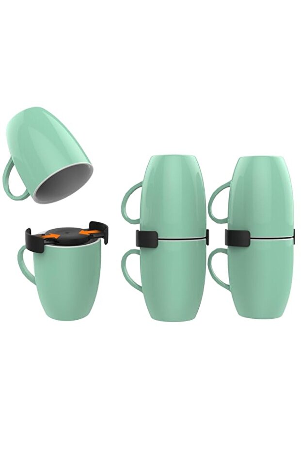 Bolivia's Coffee Mug Organizer, 6 PCS Stackable Cup Holder, Space Saving Cabinet and Shelf Storage Solution, Quick Setup No Tools Required, For Coffee Mugs and Tea Cups, Easy to Use