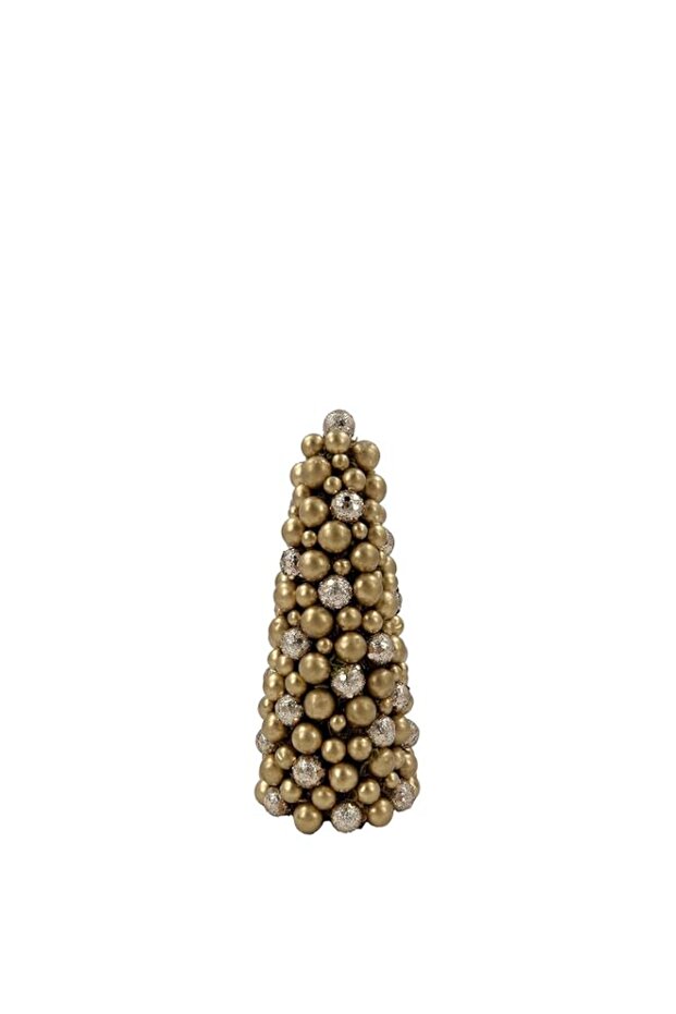 Christmas Magic Gold Baubles Christmas Decorated Tree, 8.5 cm x 20 cm Size