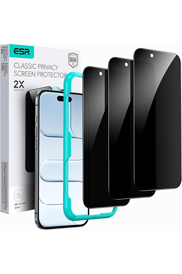 URBANNX 3 Pack for iPhone Air/17 Air Privacy Screen Protector, Align Frame | Military Grade