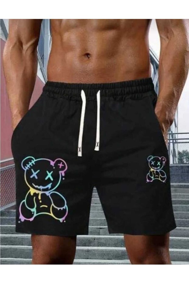 Unisex Shorts Printed Relaxed Fit Casual Sports Shorts