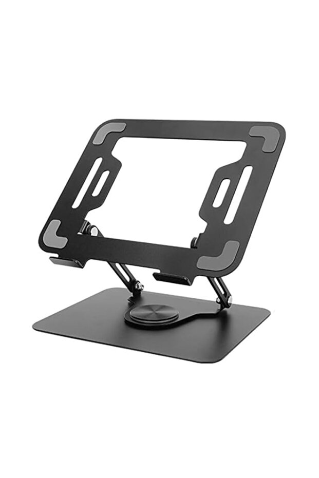 Algasan Laptop Stand for Desk with Adjustable Height and Angle,360° Rotation PC Stand,Notebook Bracket for All Laptops (Black)