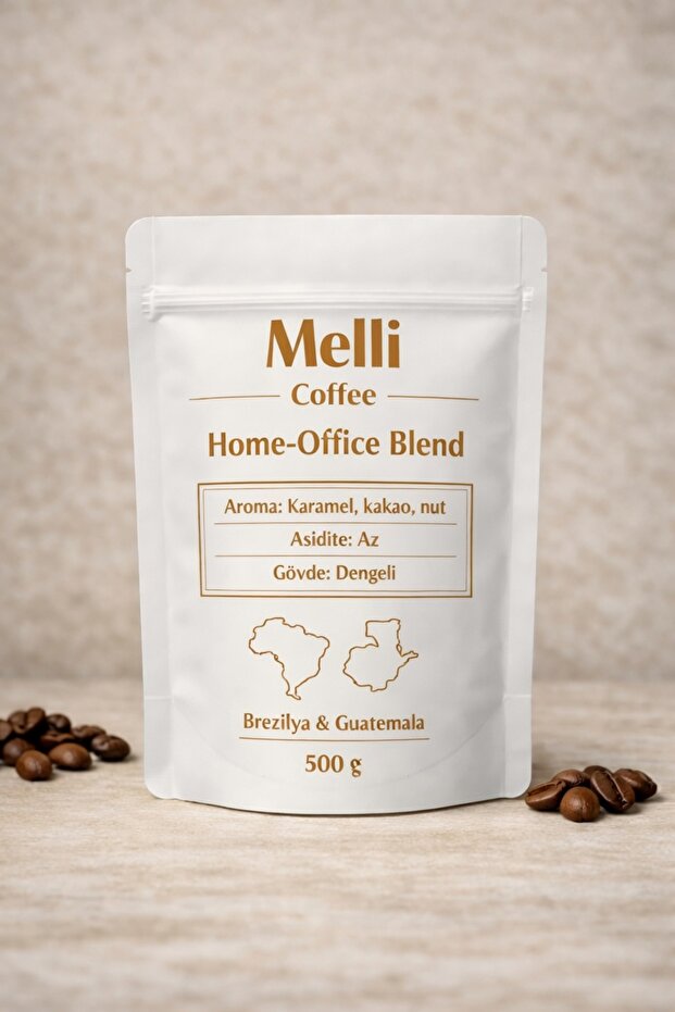 Melli Coffee Home-Office Blend 500g – (Medium Roast Premium Espresso Whole Bean Coffee)