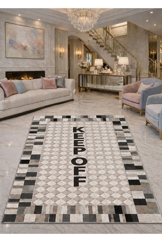 Sdt Mixed Patterned Modern Woven Base Decorative Carpet Sdtamor1478