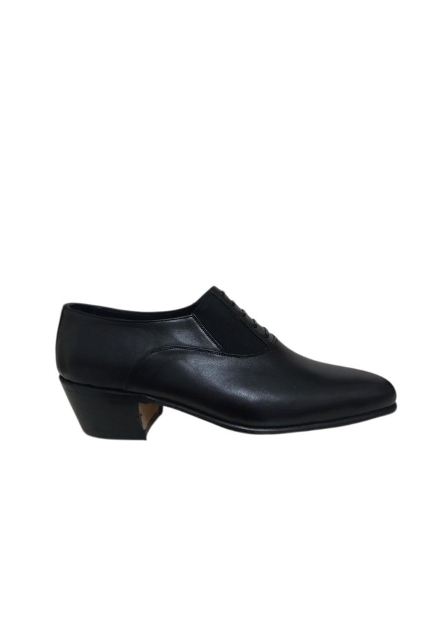 Leather Egg Heel Men's Shoes