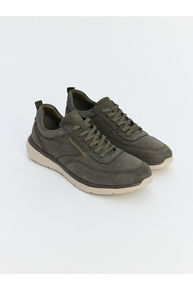Lcw Steps Khaki Suede Men's Sports Shoes