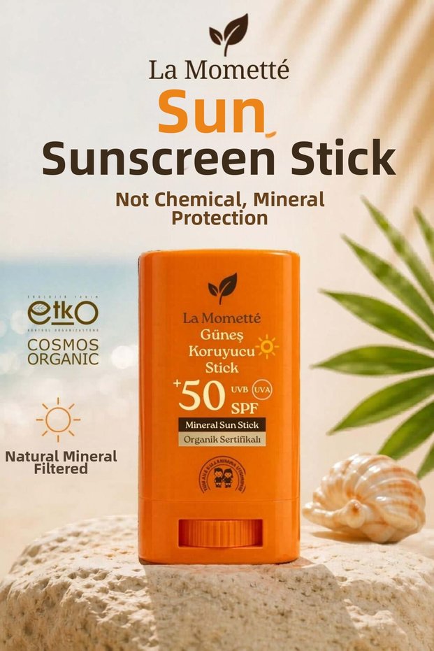 50+ Spf 100% Mineral Filtered Natural-Organic Sunscreen Stick (Suitable for Babies and the Whole Family)
